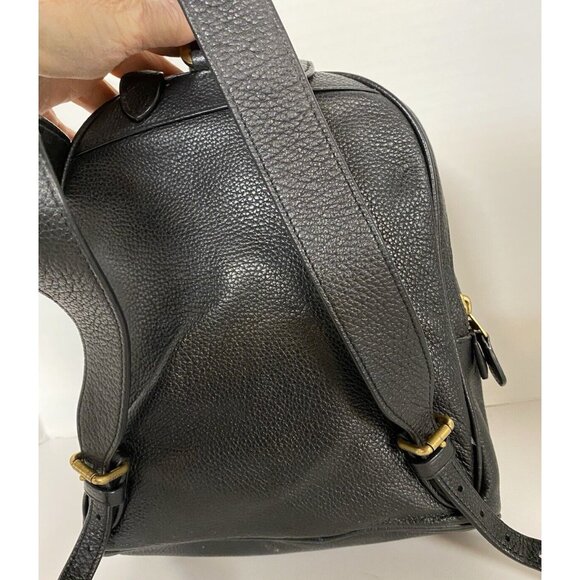 COACH Women's997 Small Backpack Pebbled Black Leather adjustable  EUC - Picture 12 of 16